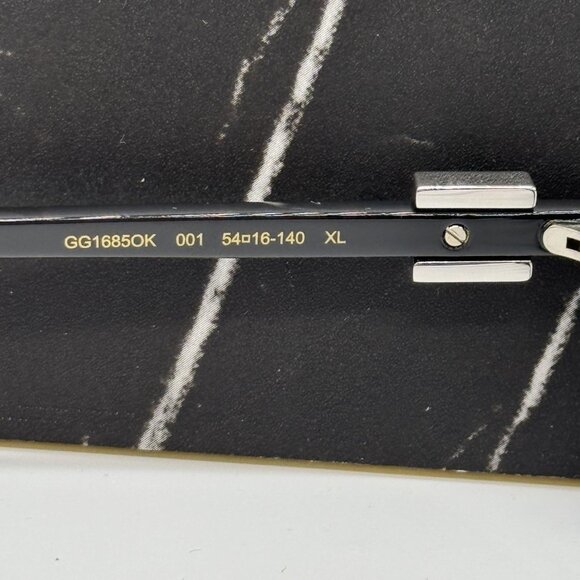 NEW GG1685OK 001 GUCCI BLACK WOMEN GUCCI EYEGLASSES - Picture 12 of 14